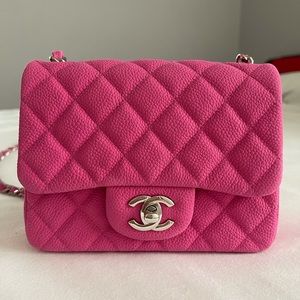 COPY - Chanel classic square mini caviar leather. Pristine condition no signs…